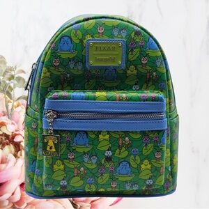 Loungefly Pixar Bug's Life Backpack Green Multicolor NWT